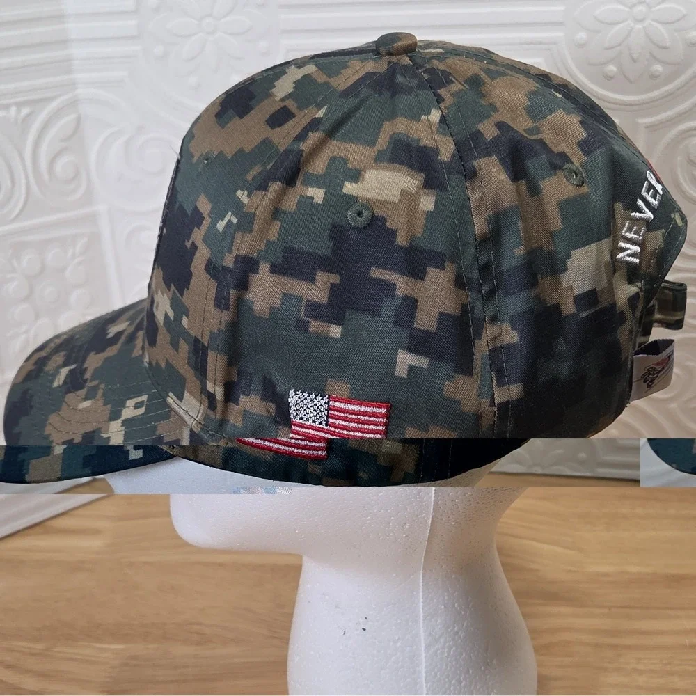 T2T.org Digital Camo Adjustable Cap I Support America's Heroes
